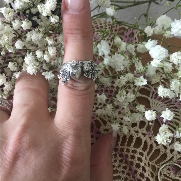 Adorable LiL Boy & Girl Sterling Silver Ring - Picture 5 of 5